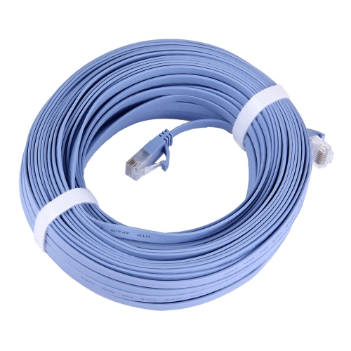 

CAT6 Ultra-thin Flat Ethernet Network LAN Cable, Length: 30m(Blue)