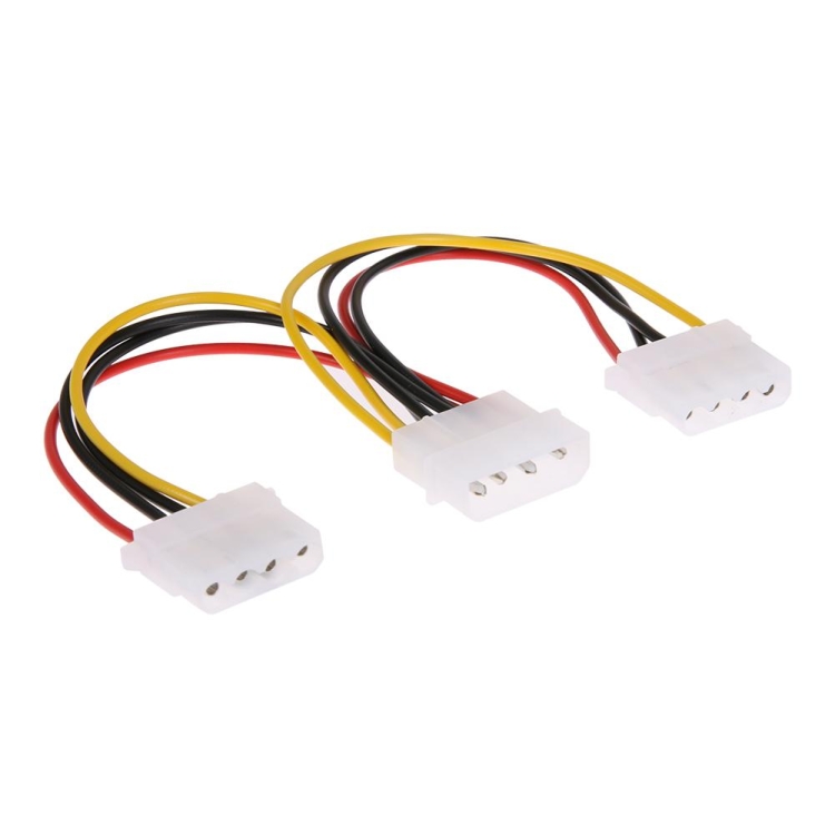 4 Pin IDE Power Supply 1 male to 3 Female Splitter Extension Cable Lead HDD