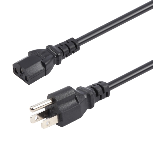 

Universal US 3 Prong AC Power Cords for Desktop Computer Printer Monitor Plug, Cable Length: 1.5m