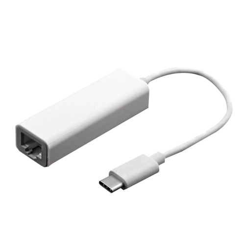 

10cm USB-C / Type-C 3.1 Highspeed Ethernet Adapter, For MacBook 12 inch / Chromebook Pixel 2015, Length: 10cm(White)