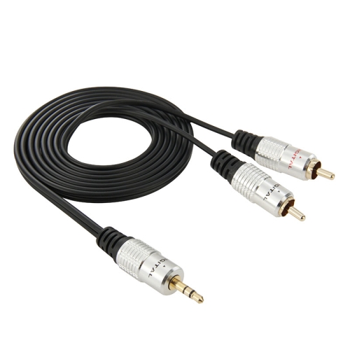 

3.5mm Jack Stereo to 2 RCA Male Audio Cable, Length: 1.5m