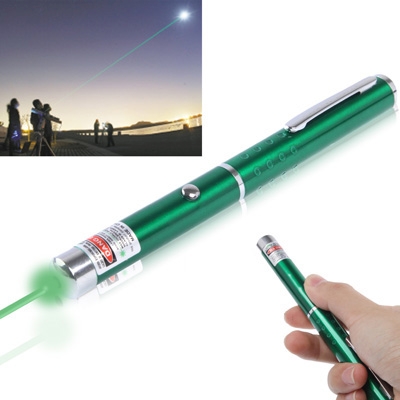 

532nm Green Beam Laser Pointer Pen, 4mw, Single-point, Button Switch, Laser Range: 500-1000m (Green)