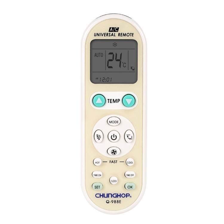 

Chunghop Universal A/C Remote Control (Q-988E)(White)