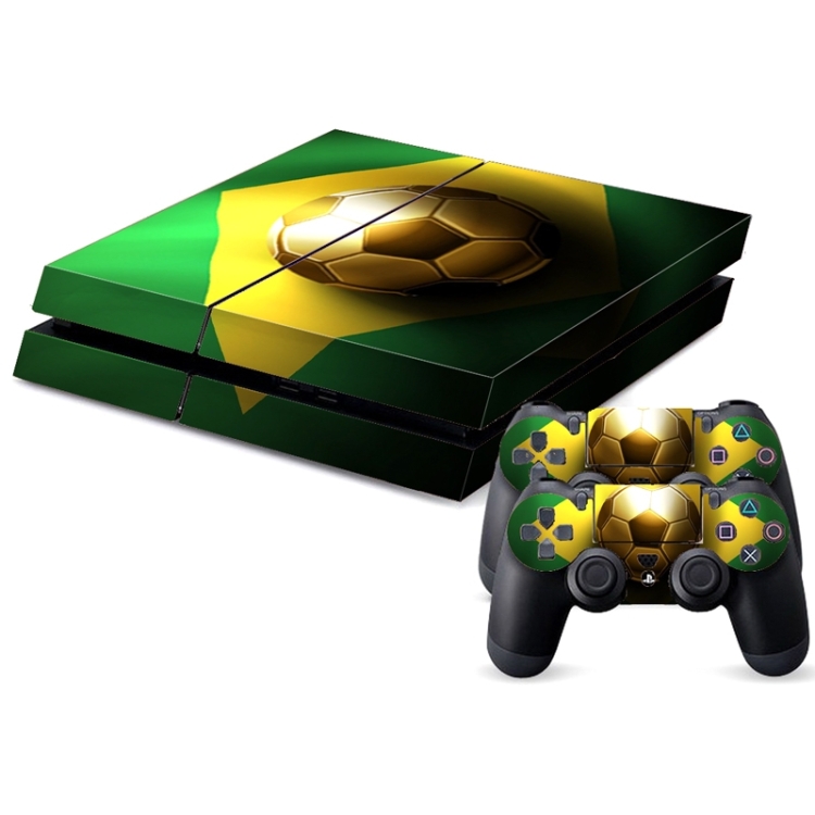 

Brazil Flag Pattern Decal Stickers for PS4 Game Console