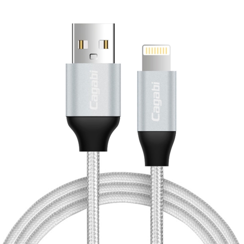 

Cagabi N3 1m 2.4A Aviation Aluminum Alloy + Nylon USB to 8Pin Data Sync Fast Charging Cable For iPhone 11 Pro Max / iPhone 11 Pro / iPhone 11 / iPhone XR / iPhone XS MAX / iPhone X & XS / iPhone 8 & 8 Plus / iPhone 7 & 7 Plus