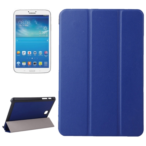 

Karst Texture Leather Case with 3-folding Holder for Galaxy Tab A 8.0 / T350(Dark Blue)