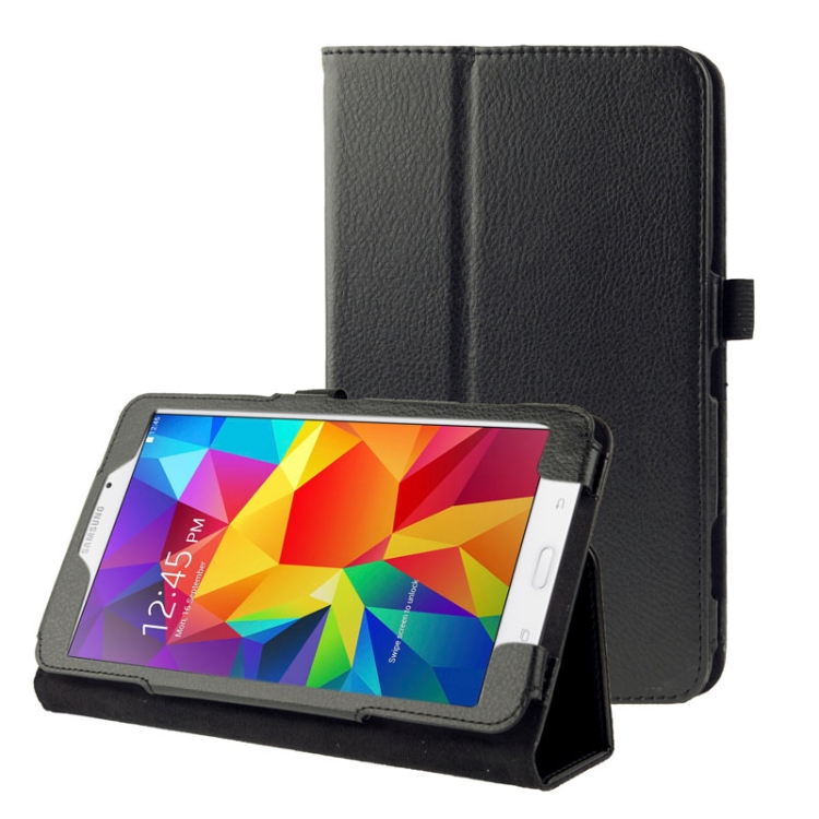 

Litchi Texture Flip Leather Case with Holder for Galaxy Tab 4 7.0 / T230 / T231 / T235(Black)