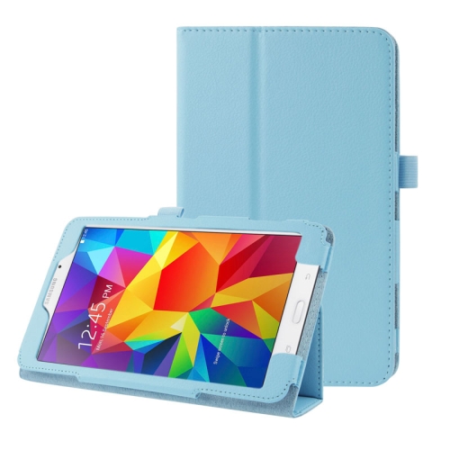 

Litchi Texture Flip Leather Case with Holder for Galaxy Tab 4 7.0 / T230 / T231 / T235(Blue)