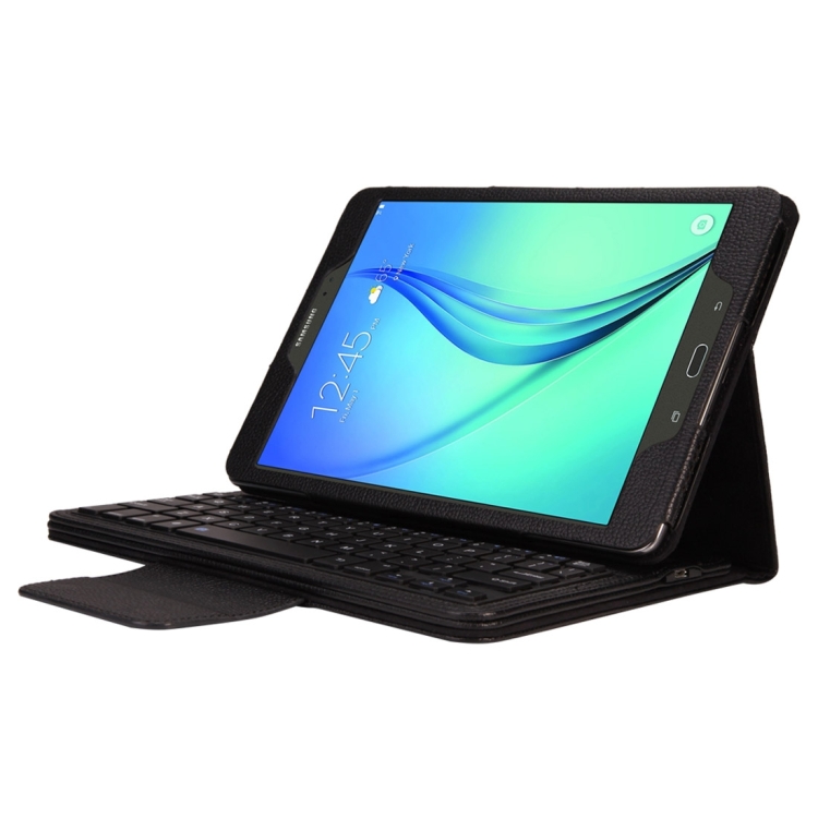 

For Galaxy Tab A 9.7 / T550 & S2 9.7 / T810 2 in 1 Detachable Bluetooth Keyboard Litchi Texture Leather Tablet Case with Holder(Black)