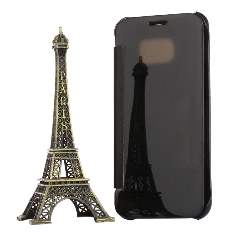 

For Galaxy S7 / G930 Electroplating Mirror Horizontal Flip Leather Case (Black)