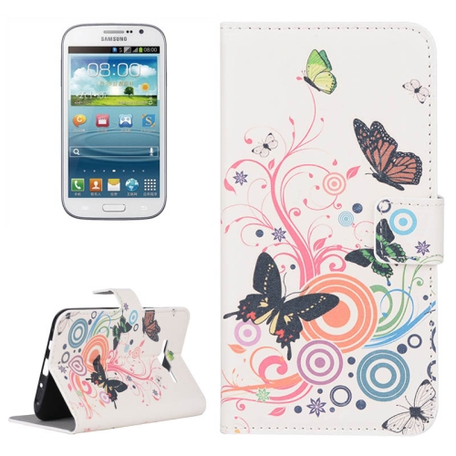 

Butterfly Pattern Leather Case with Holder & Card Slots & Wallet for Galaxy J5 / J500