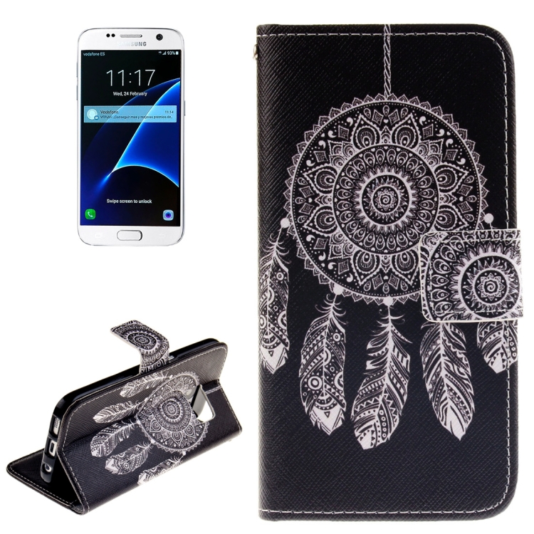 

For Galaxy S7 / G930 Dreamcatcher Pattern Horizontal Flip Leather Case with Holder & Card Slots & Wallet
