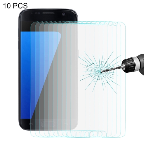 

ENKAY 10 PCS for Galaxy S7 0.26mm 9H Surface Hardness 2.5D Explosion-proof Tempered Glass Screen Film