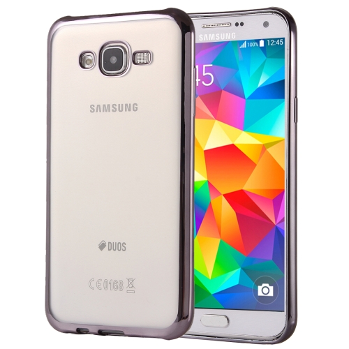 

For Galaxy Grand Prime / G530 Electroplating Soft TPU Protective Cover Case (Grey)