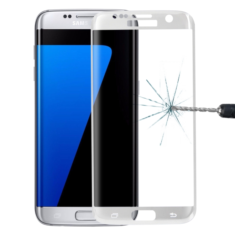 

For Galaxy S7 Edge / G935 0.26mm 9H Surface Hardness Explosion-proof Colorized Electroplating Tempered Glass Full Screen Film(Silver)