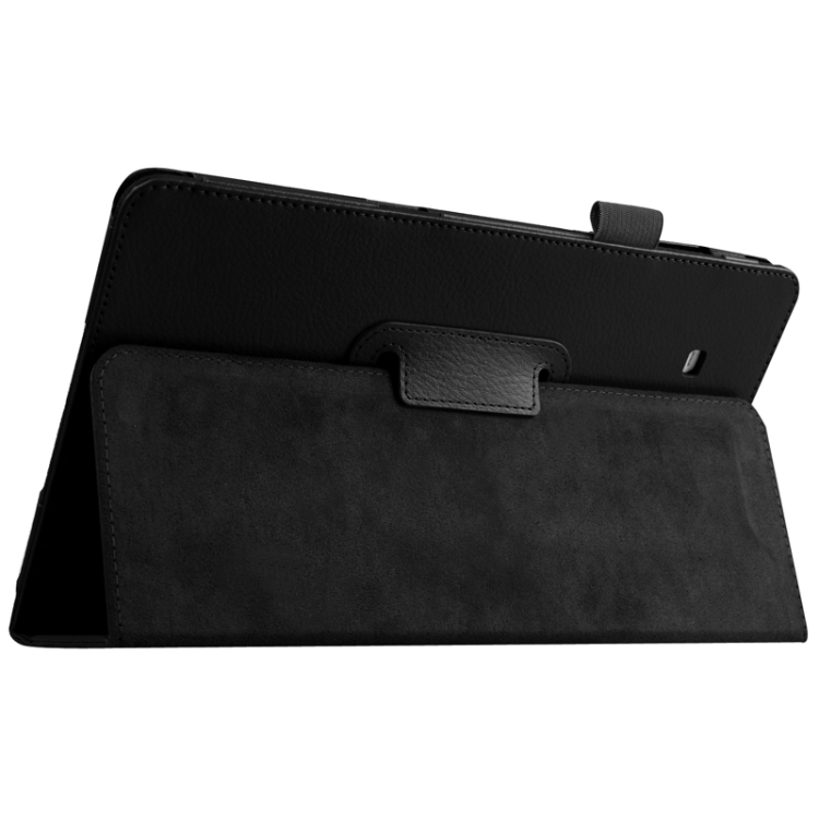

Litchi Texture Horizontal Flip Solid Color Leather Case with Holder for Galaxy Tab E 9.6 / T560 / T561(Black)