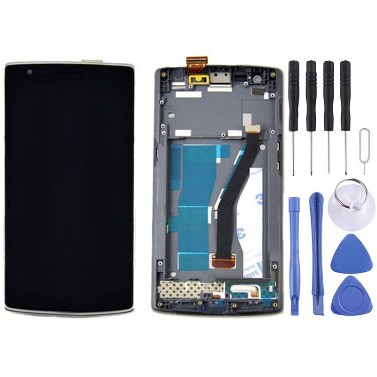 

LCD Display + Touch Panel with Frame for OnePlus One(Black)