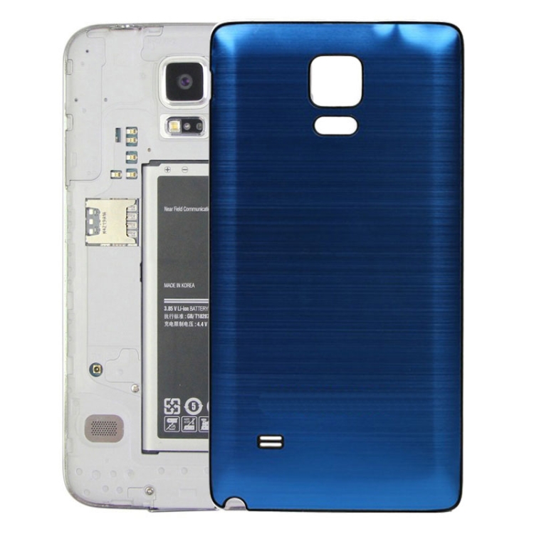 

Black Edge Brushed Texture Back Cover for Galaxy Note 4(Dark Blue)