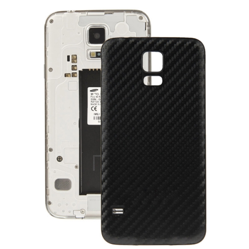 

Carbon Fiber Texture Plating Plastic Material Back Cover for Galaxy S5 / G900(Black)