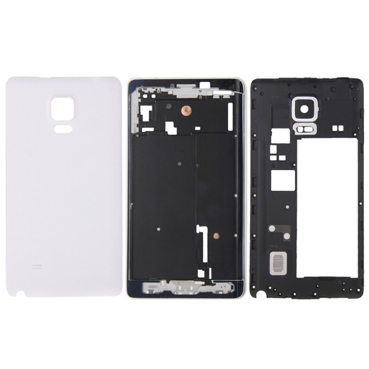 

Full Housing Cover (Front Housing LCD Frame Bezel Plate + Middle Frame Bezel + Battery Back Cover ) for Galaxy Note Edge / N915(White)