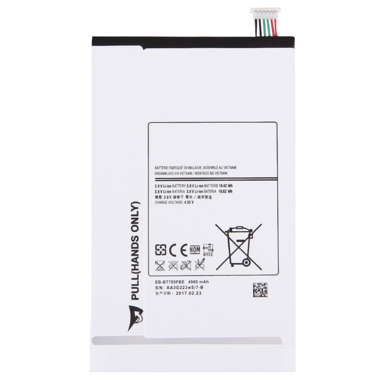 

3.8V 4900mAh Rechargeable Li-ion Battery for Galaxy Tab S 8.4 / T700 / T705