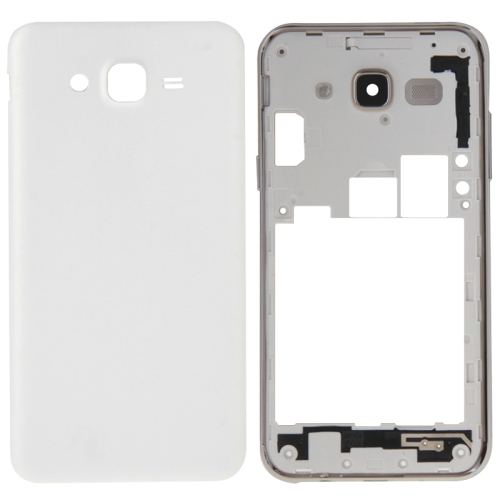 

Full Housing Cover (Middle Frame Bezel + Battery Back Cover) for Galaxy J5(2015) / J500(White)