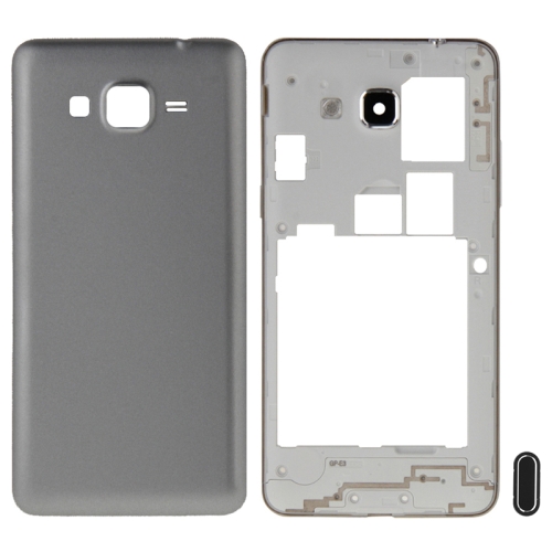 

Full Housing Cover (Middle Frame Bezel + Battery Back Cover) + Home Button for Galaxy Grand Prime / G530 (Dual SIM Card Version)(Grey)