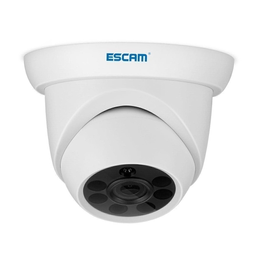 

ESCAM QH001 ONVIF H.265 1080P P2P IR Dome IP Camera with Smart Analysis Function, Support Night Vision and Motion Detection(White)