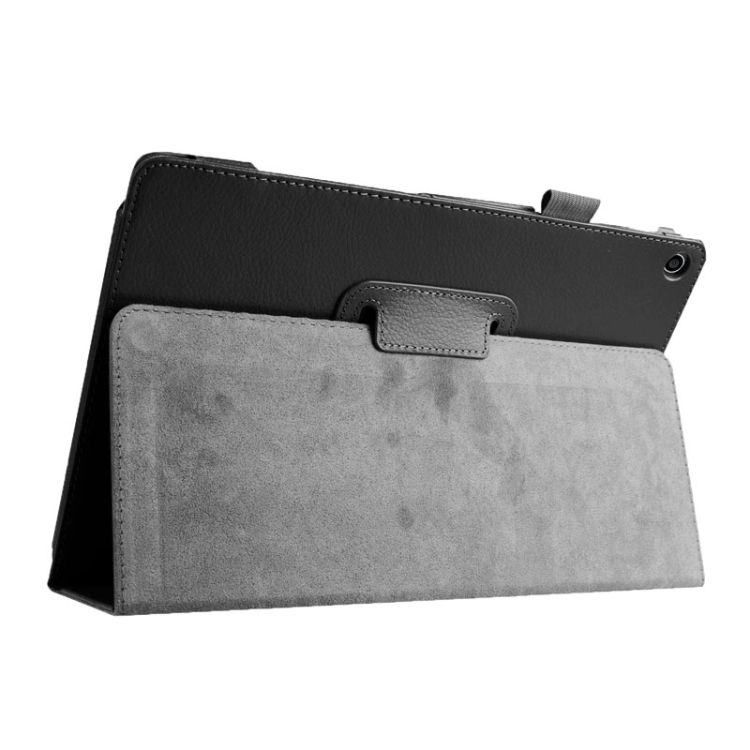 

Litchi Texture Horizontal Flip Leather Case with Holder for Asus ZenPad 10 Z300C(Black)