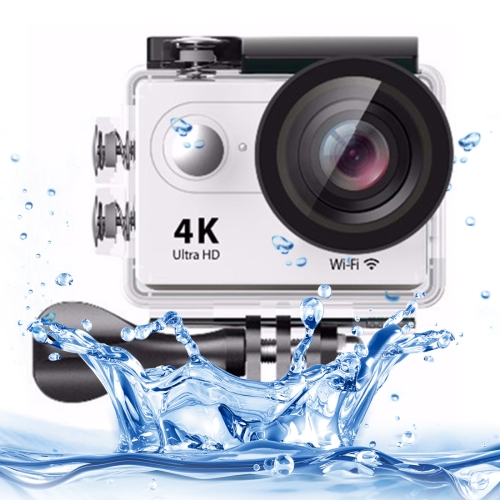 

H9 4K Ultra HD1080P 12MP 2 inch LCD Screen WiFi Sports Camera, 170 Degrees Wide Angle Lens, 30m Waterproof(White)