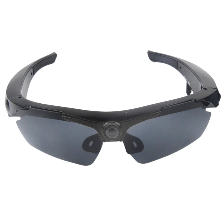 

2 in 1 Sports Sunglasses + 1.3 Megapixel Camera, 70 Degree Wide Angle HD Lens, Support TF(Black)