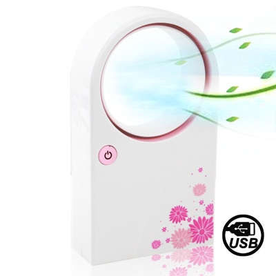 

Hand-Held Mini USB Round Shaped Electric Bladeless Air-condition(Pink)