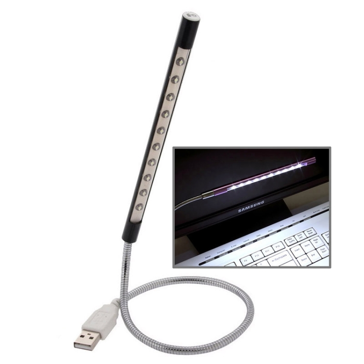 

Portable Ultra Bright , 10-LED USB LED Light(Black)