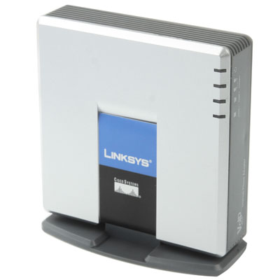 

Unlocked LINKSYS PAP2T VOIP PSTN Phone Adapter with 2x Phone Ports