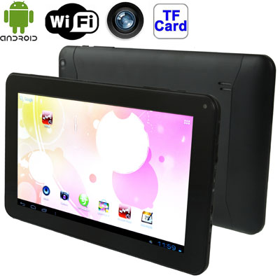 

9.0 inch Tablet PC, 512MB+8GB, Android 4.4 Allwinner A33 up to 1.3GHz, WiFi(Black)