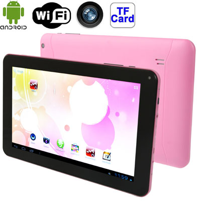 

9.0 inch Tablet PC, 512MB+8GB, Android 4.4 Allwinner A33 up to 1.3GHz, WiFi, HDMI(Pink)
