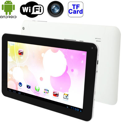 

9.0 inch Tablet PC, 512MB+8GB, Android 4.4 Allwinner A33 up to 1.3GHz, WiFi(White)