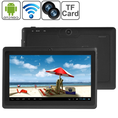 

7.0 inch Tablet PC, 512MB+8GB, Android 4.4 Allwinner A33 Quad Core, 1.2GHz(Black)