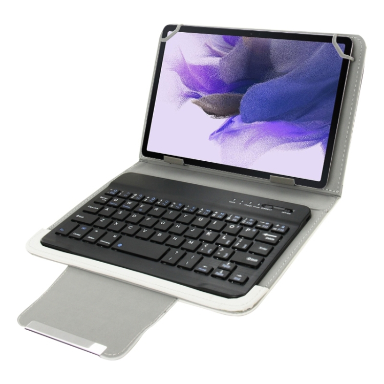 

Universal Leather Case with Separable Bluetooth Keyboard and Holder for 10.1 inch Tablet PC(White)