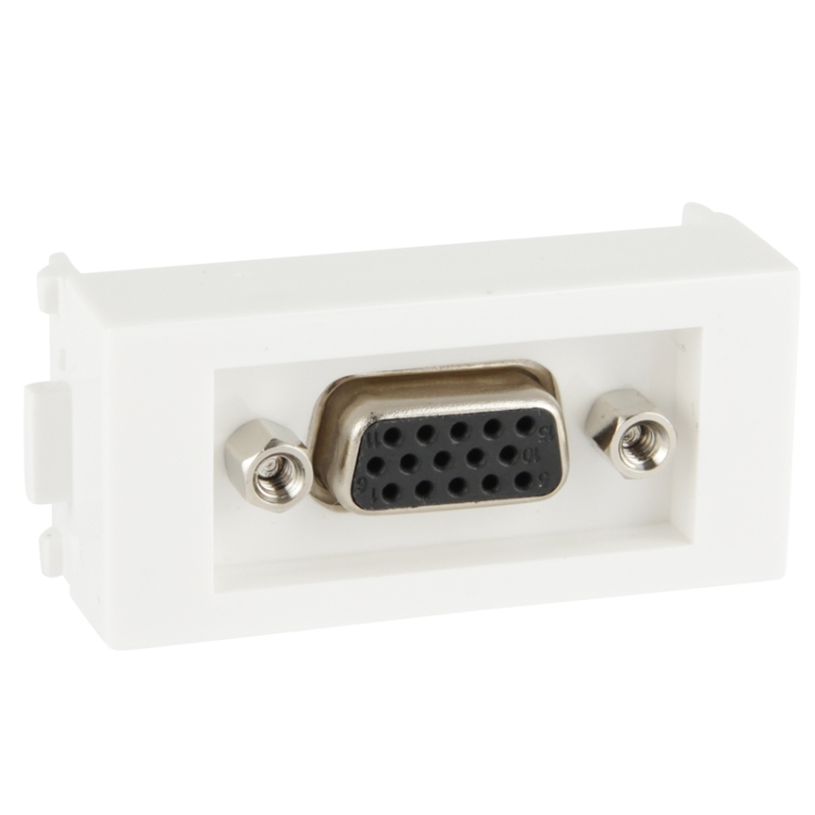 Gold Plated Single Port VGA 15pin Female Wall Plate