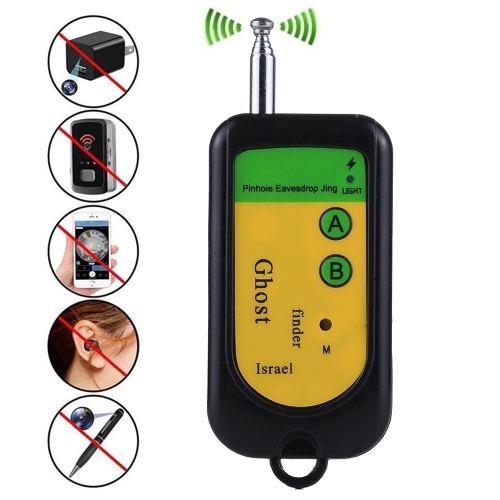 Ghost Detector Signal Bug RF Detector Finder Scanner Monitor Checker Pinhole Surveillance Camera Wireless Device(Black)