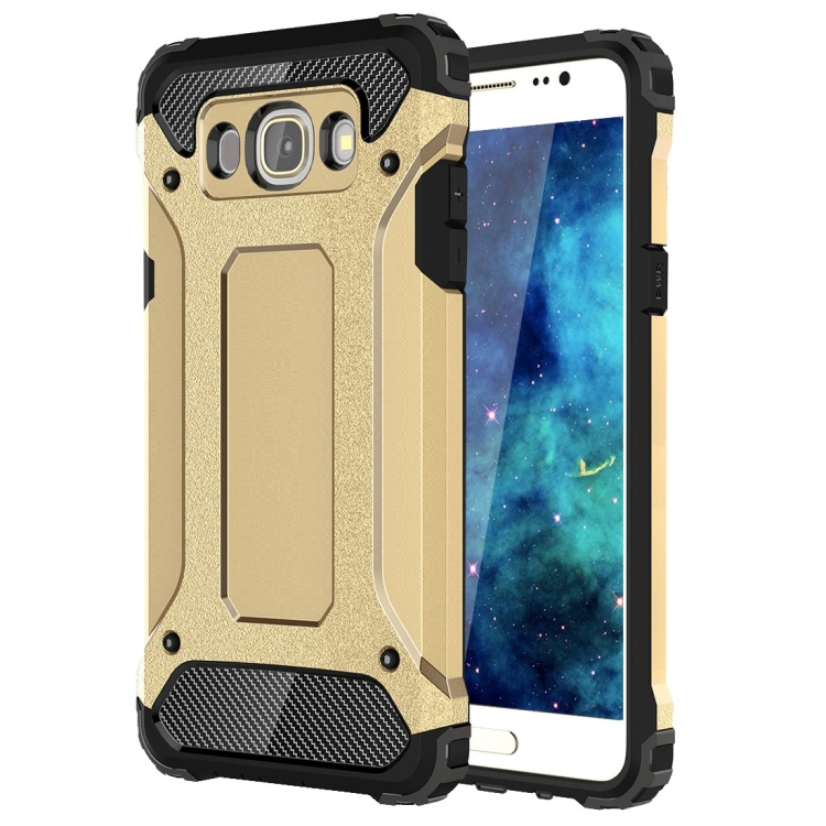 

For Galaxy J5 (2016) / J510 Tough Armor TPU + PC Combination Case(Gold)