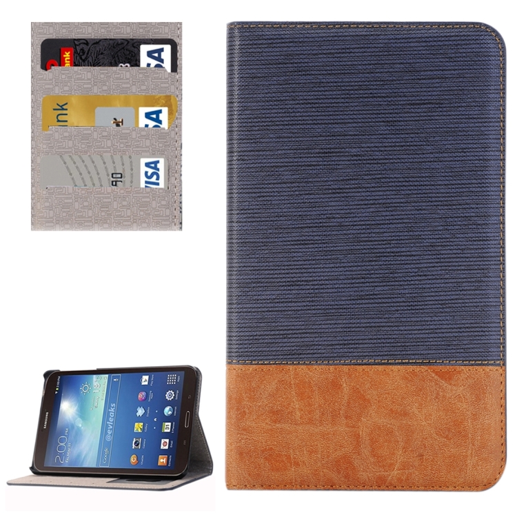 

For Galaxy Tab A 7.0 (2016) / T280 Cross Texture Horizontal Flip Leather Case with Holder & Card Slot & Wallet(Dark Blue)