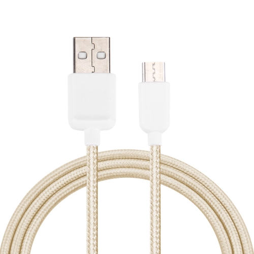 

1m USB-C / Type-C to USB 2.0 Nylon Woven Data Sync Charging Cable, For Galaxy S8 & S8 + / LG G6 / Huawei P10 & P10 Plus / Xiaomi Mi6 & Max 2 and other Smartphones(Silver)