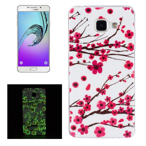 

For Galaxy A3 (2016) / A310 Noctilucent Plum Pattern IMD Workmanship Soft TPU Back Cover Case