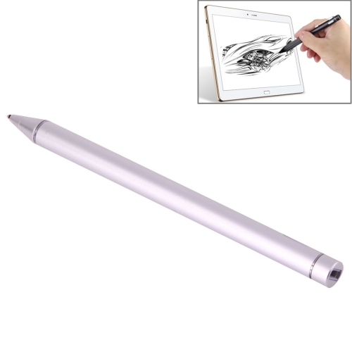 

Universal Rechargeable Capacitive Touch Screen Stylus Pen with 2.3mm Superfine Metal Nib, For iPhone, iPad, Samsung, and Other Capacitive Touch Screen Smartphones or Tablet PC(Silver)