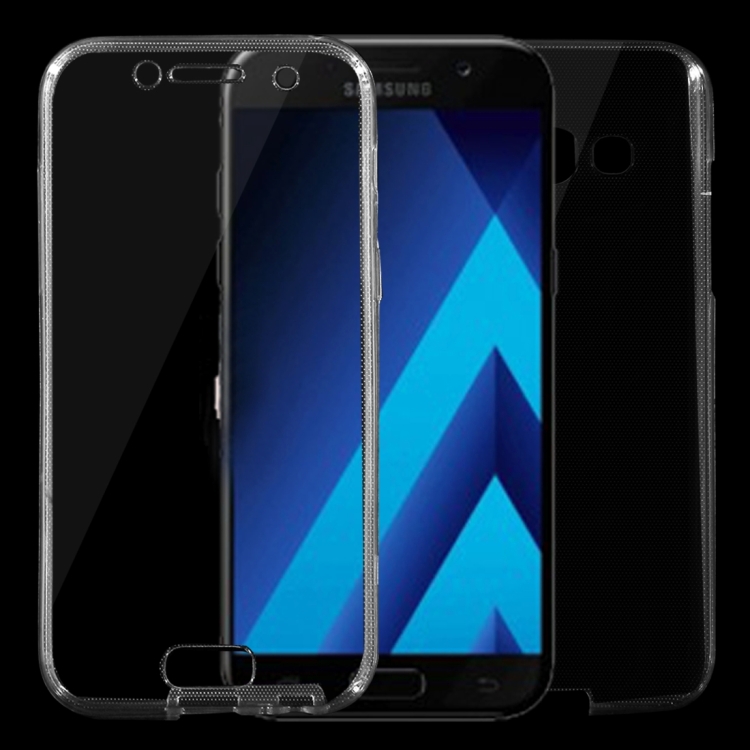 

For Galaxy A5 (2017) / A520 0.75mm Double-sided Ultra-thin Transparent TPU Protective Case (Black)