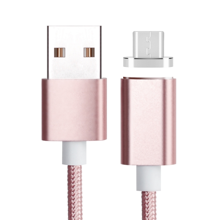 

1.2m Weave Style 5V 2A Micro USB to USB 2.0 Magnetic Data / Charger Cable, For Samsung, HTC, LG, Sony, Huawei, Lenovo and other Smartphones(Pink)