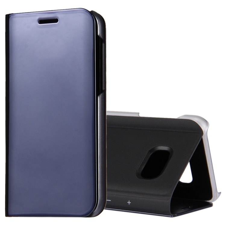 

For Galaxy A3 (2017) / A320 Electroplating Mirror Horizontal Flip Leather Case with Holder(Black)
