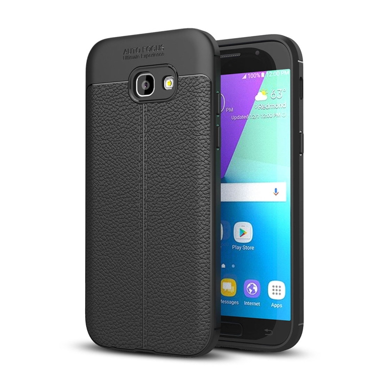 

For Galaxy A5 (2017) / A520 Litchi Texture TPU Protective Case(Black)